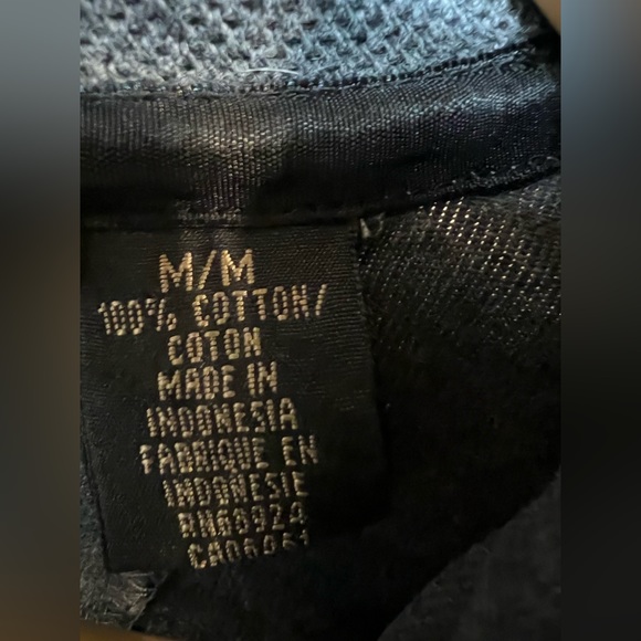 Men’s Gray Axis LA 3-button long sleeve Polo shirt, size M/M - Picture 9 of 9